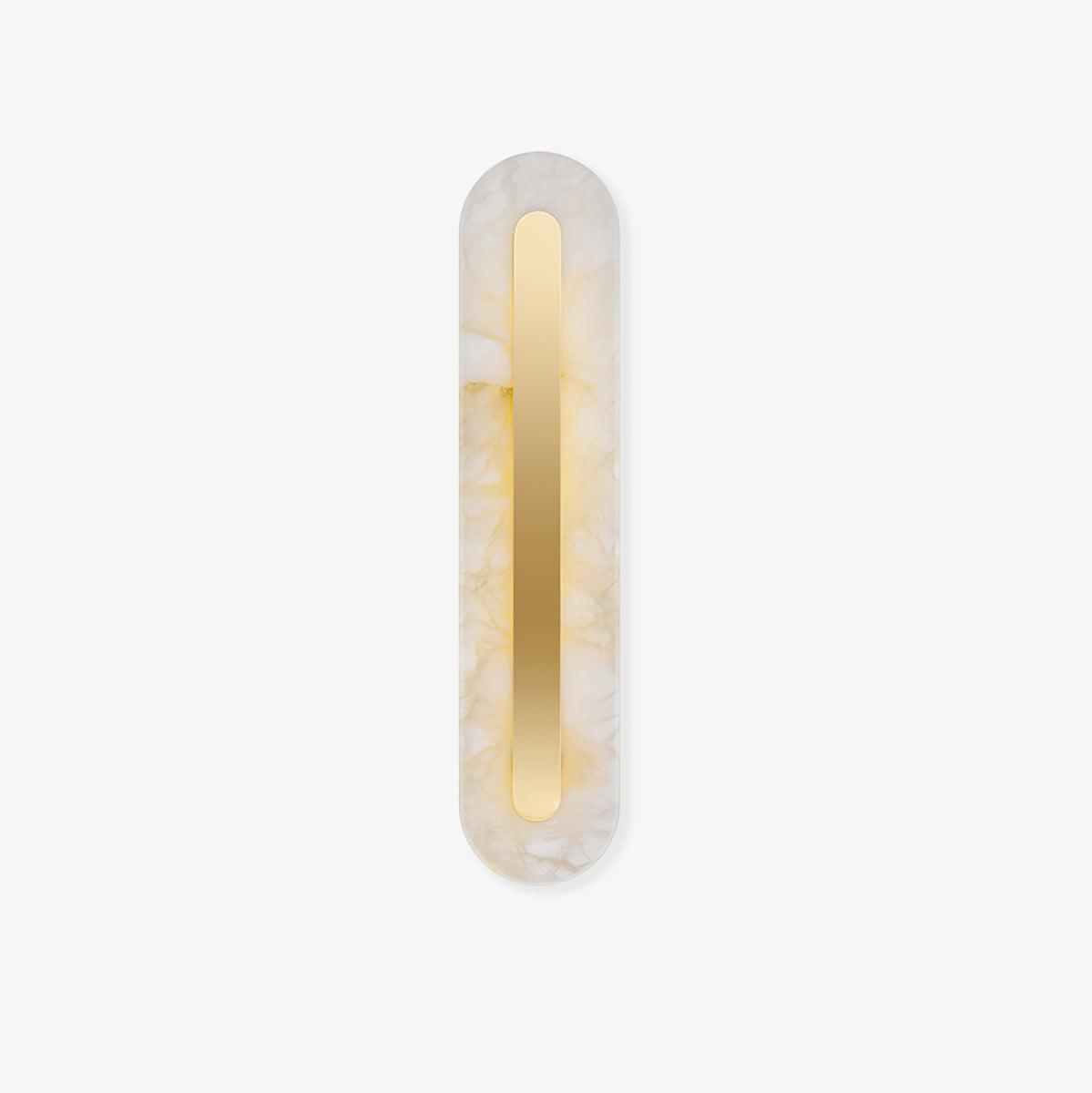 Corinthia | Albast cilindrische doorschijnende stenen wandlamp