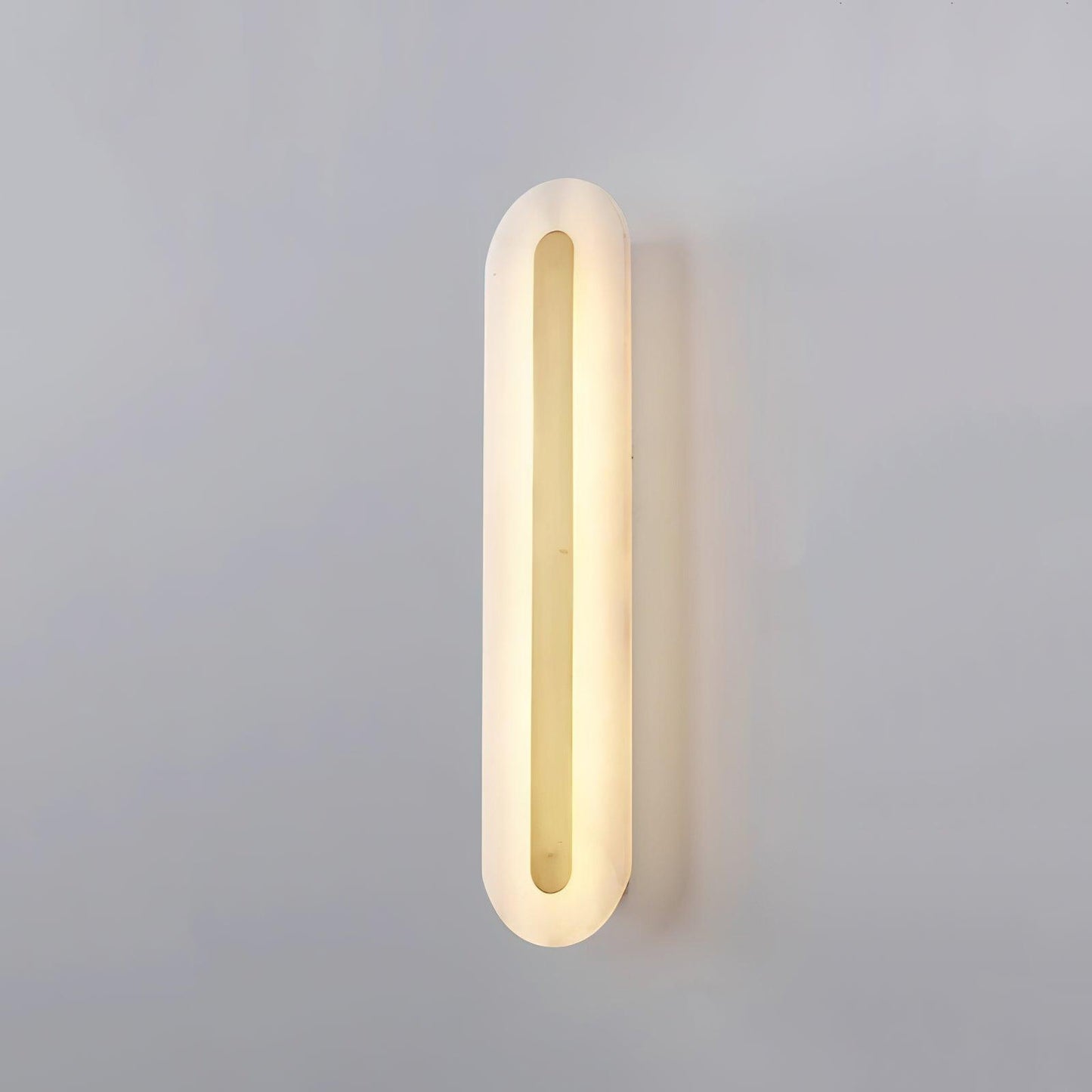 Corinthia | Albast cilindrische doorschijnende stenen wandlamp