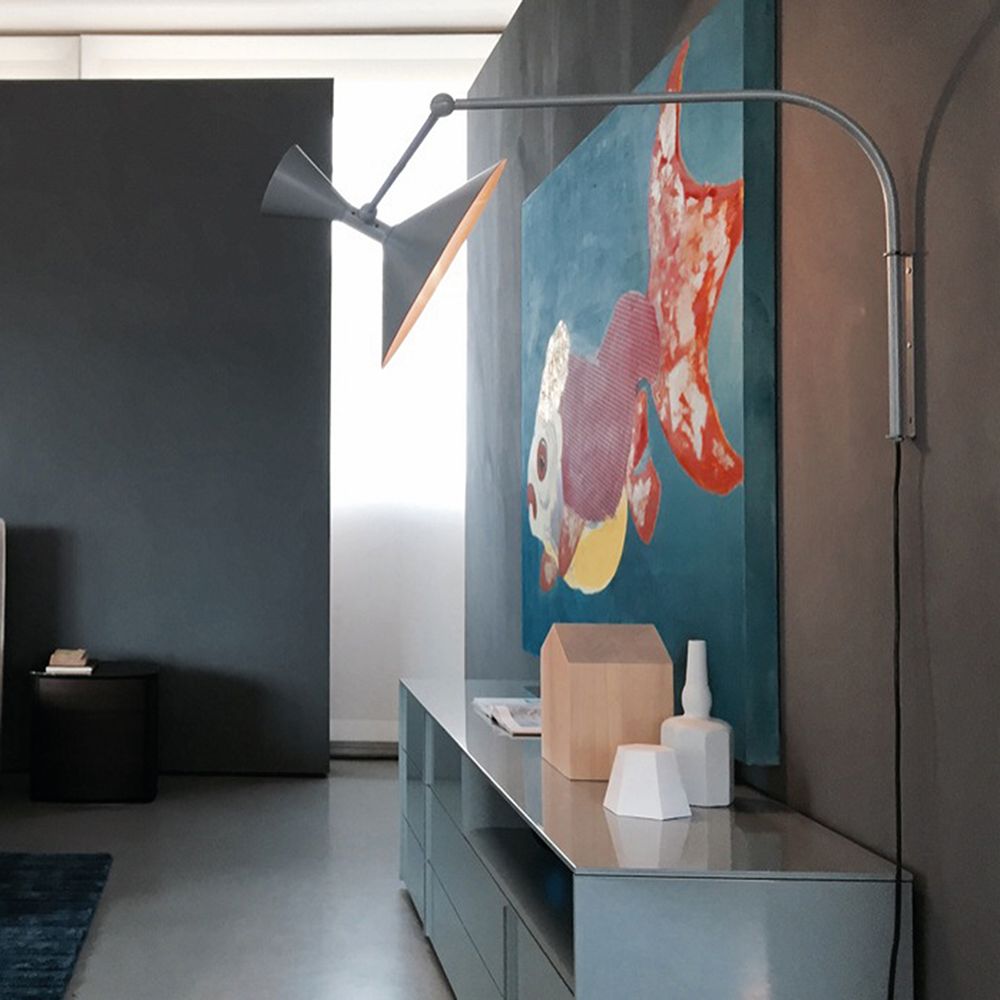 Elvinda | Sculpturale Verstelbare Aluminium Draaibare Wandlamp