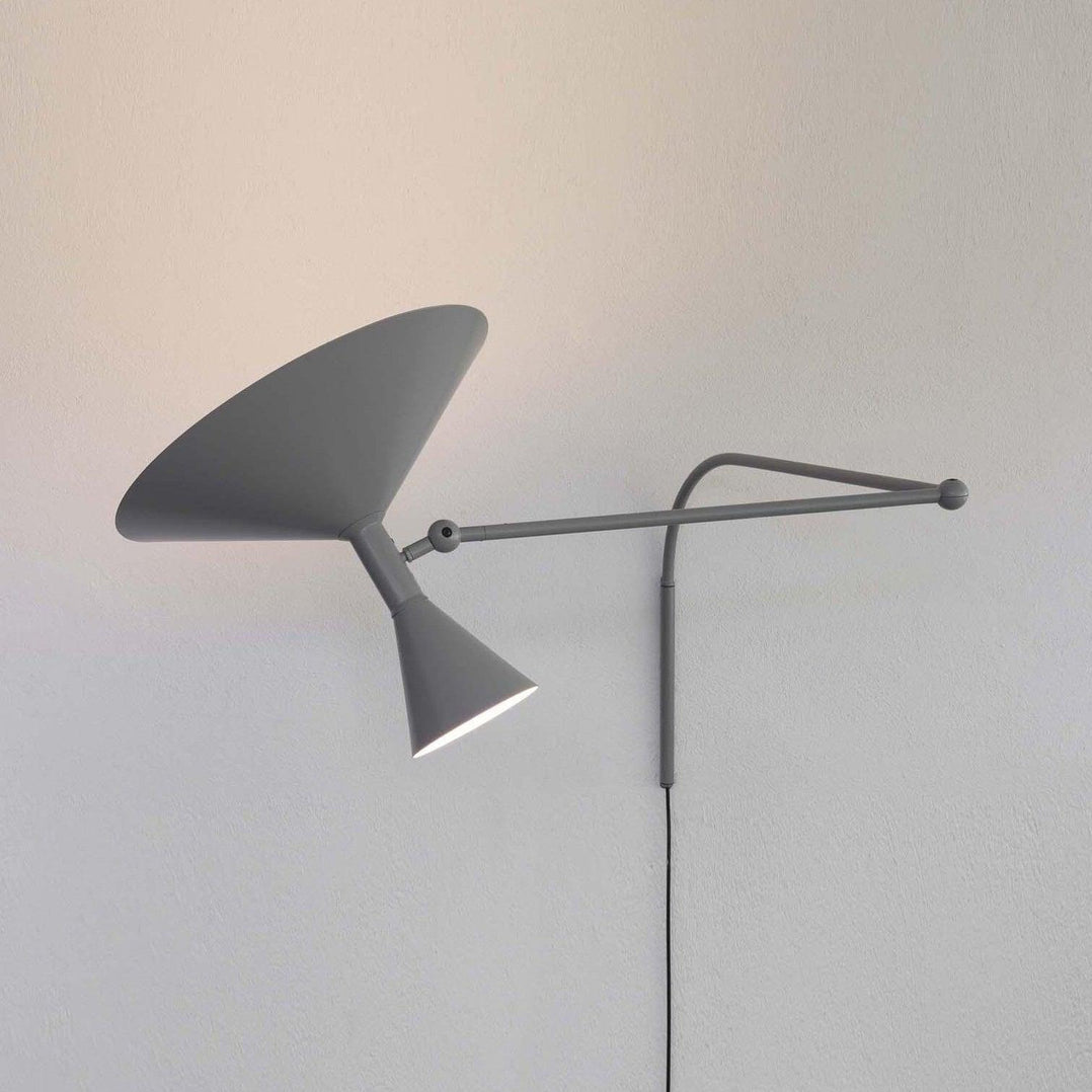 Elvinda | Sculpturale Verstelbare Aluminium Draaibare Wandlamp
