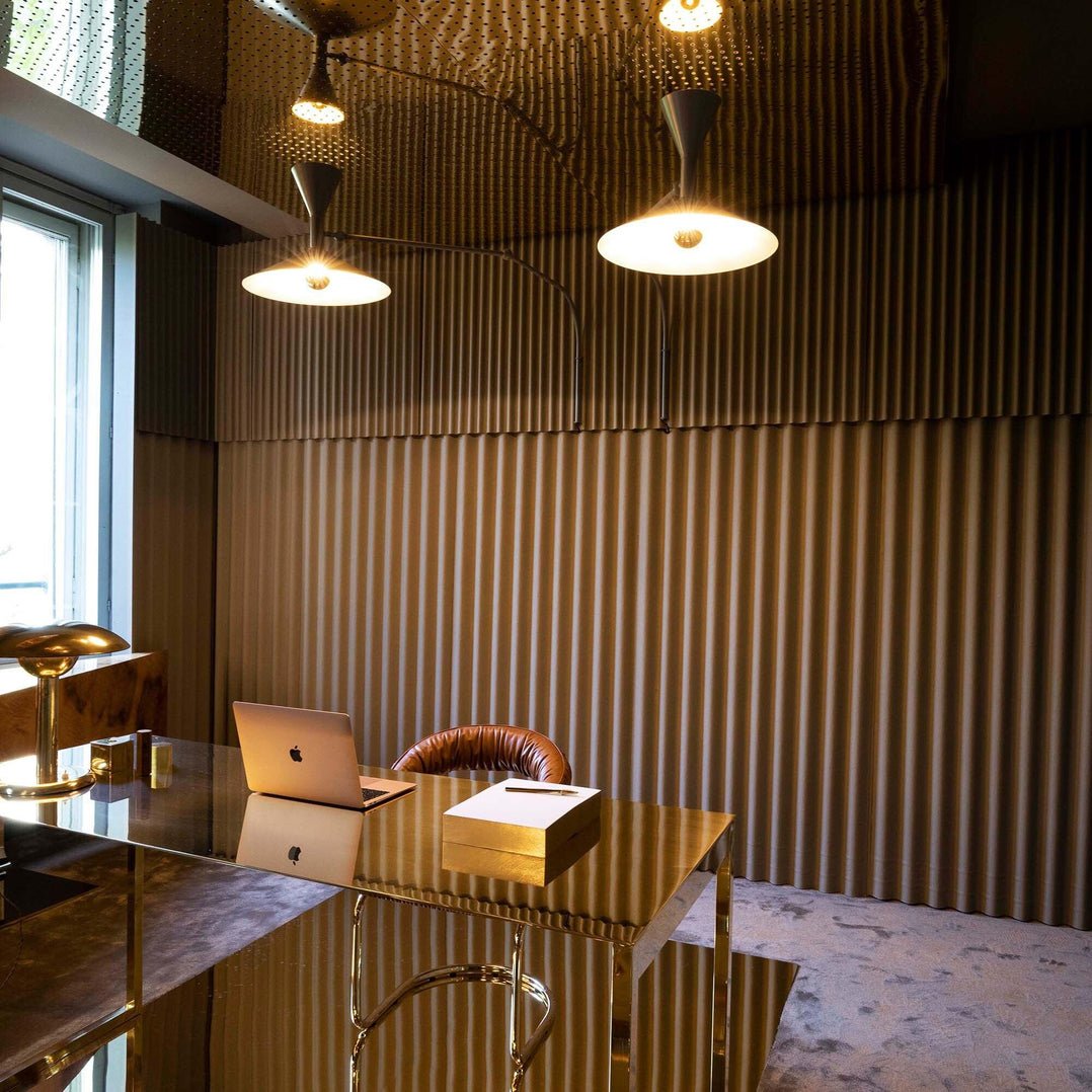 Elvinda | Sculpturale Verstelbare Aluminium Draaibare Wandlamp