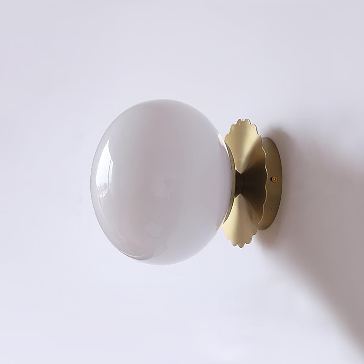 Galdromic | Sculpturale Matglazen Bol Wandlamp