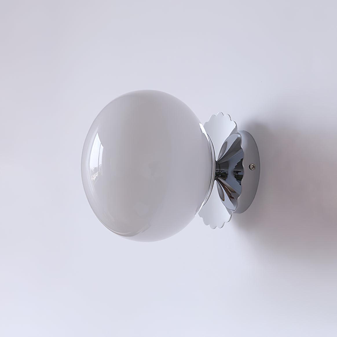 Galdromic | Sculpturale Matglazen Bol Wandlamp