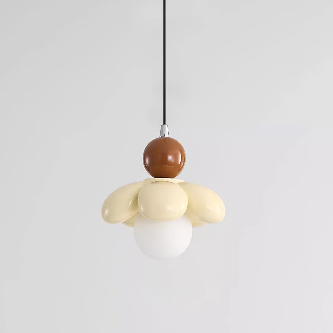 Berislys | Gesculpteerde Organische Bloem Silhouet Glazen Hanglamp