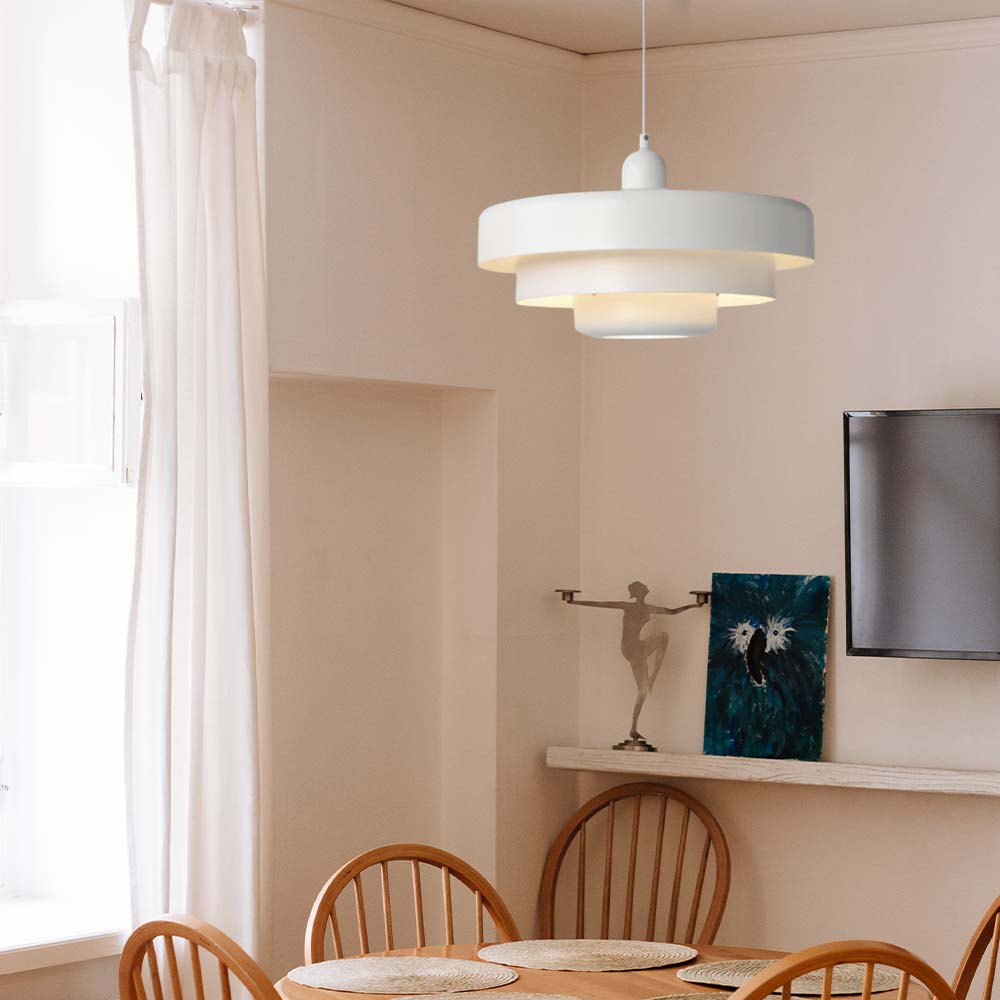 Retrova | Mid-Century Moderne Laaggedraaide IJzeren Hanglamp