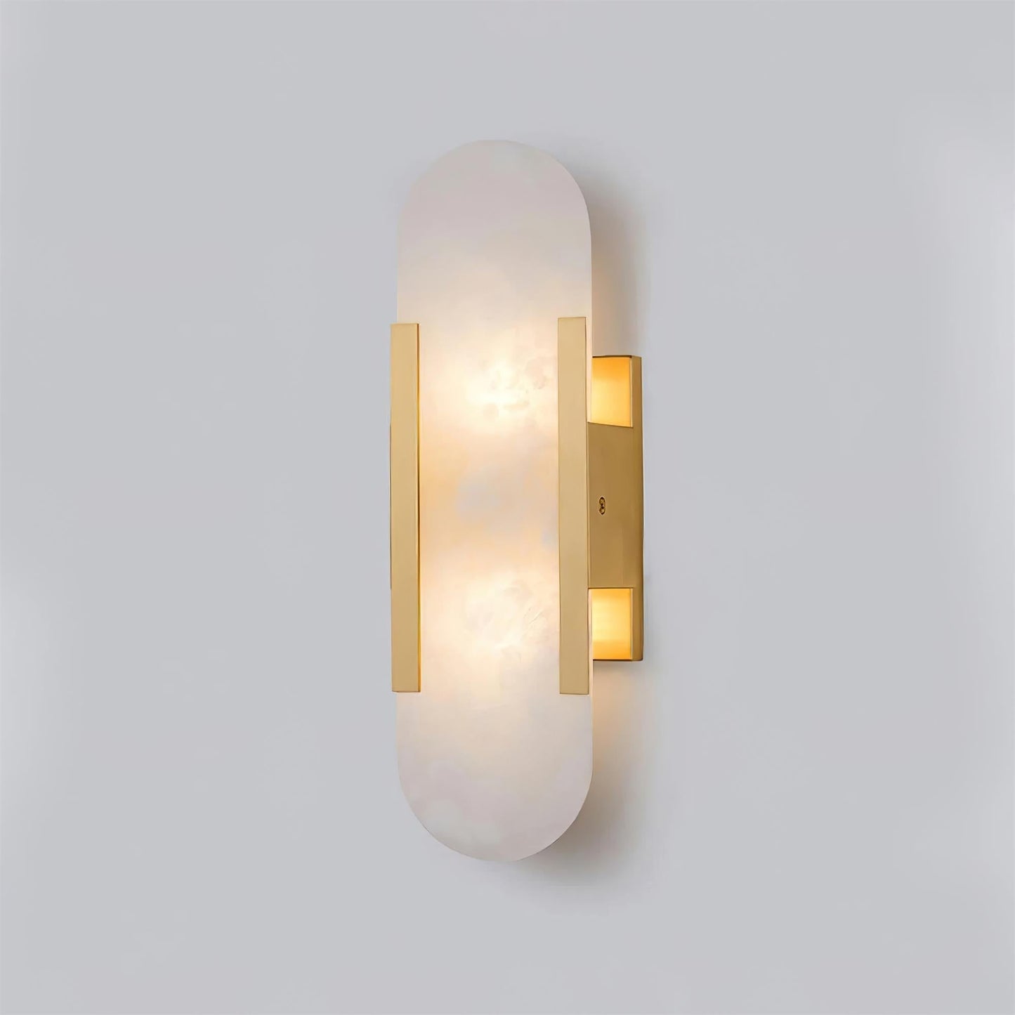 Ivalis | Moderne Verlengde Alabaster Steen Wandlamp