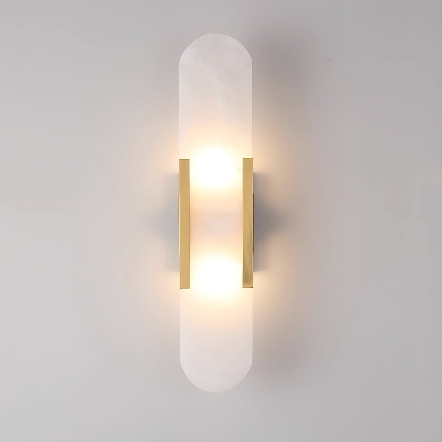 Ivalis | Moderne Verlengde Alabaster Steen Wandlamp