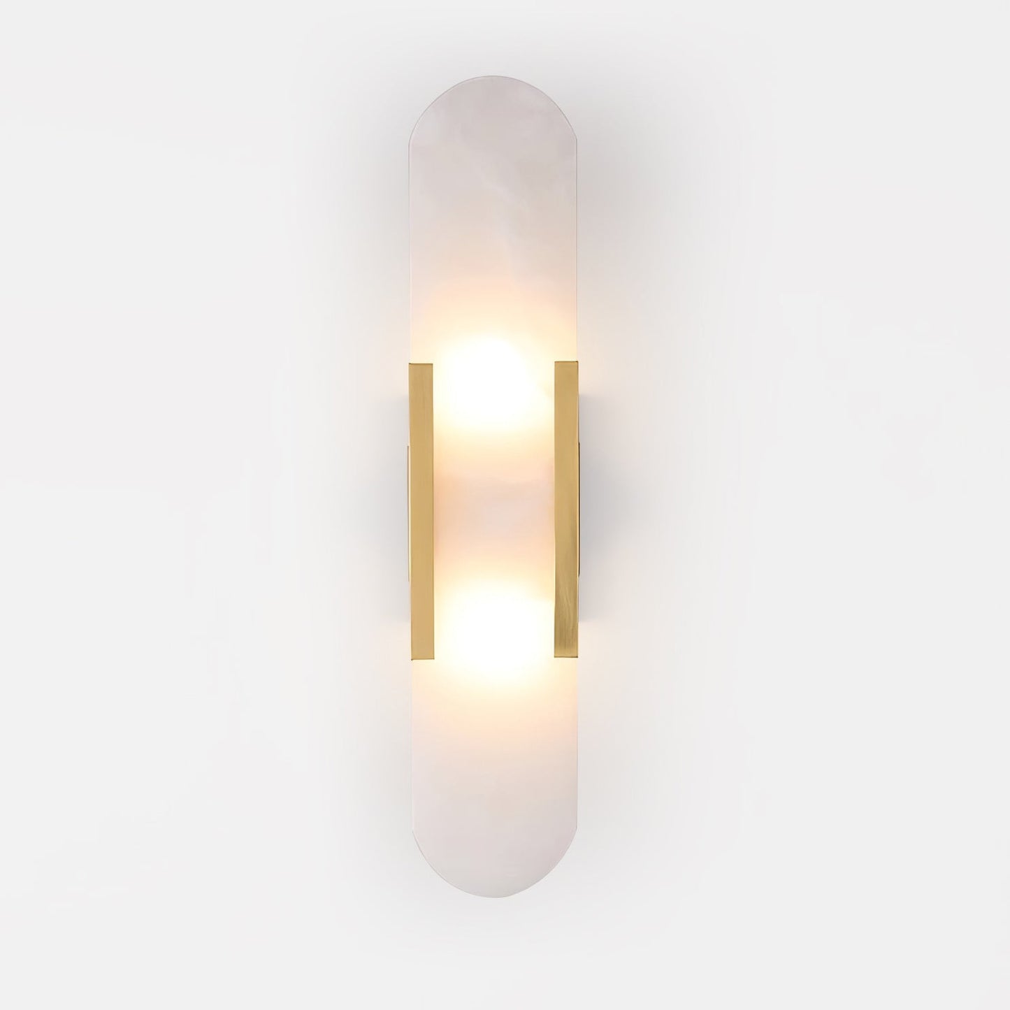 Ivalis | Moderne Verlengde Alabaster Steen Wandlamp