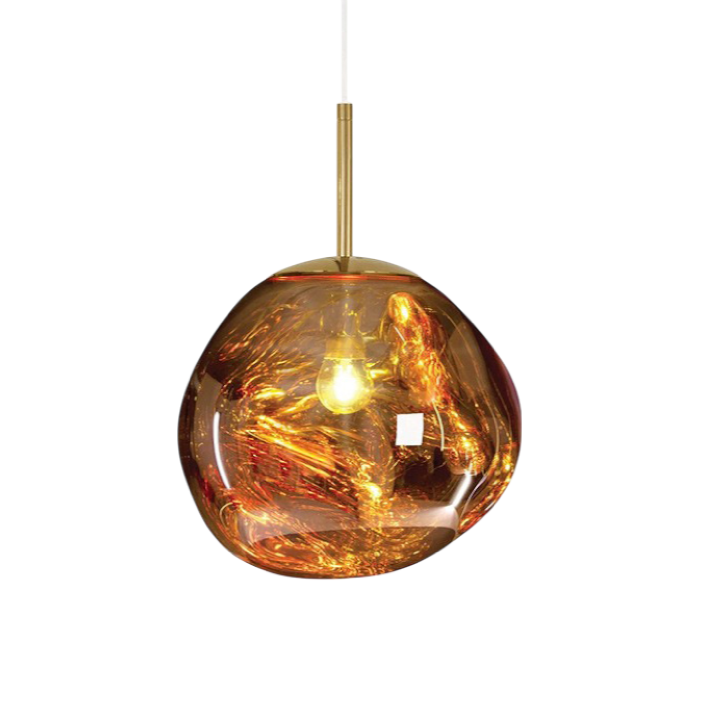 Fusio | Hedendaagse Abstracte Gesmolten Globe Hanglamp