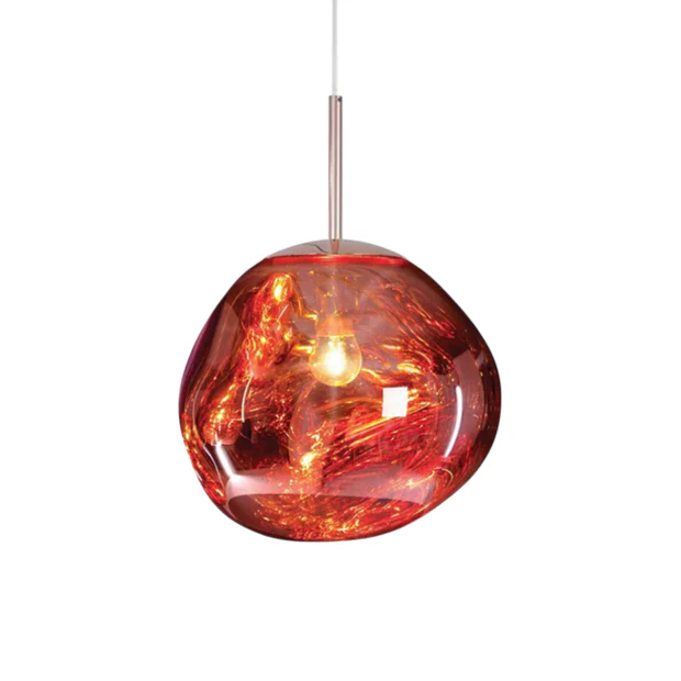 Fusio | Hedendaagse Abstracte Gesmolten Globe Hanglamp