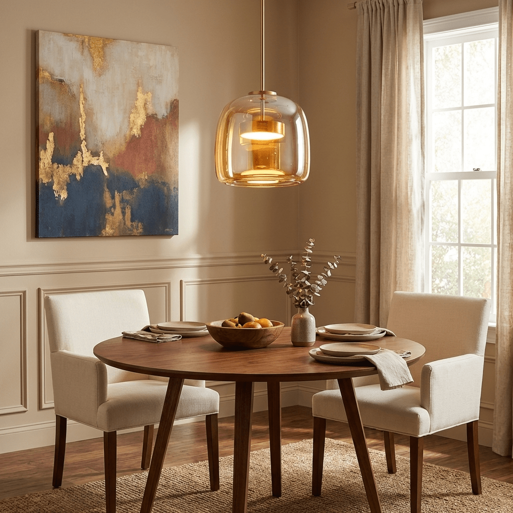 Orionth | Geometrische Sculpturale Handgeblazen Glazen Bol Hanglamp