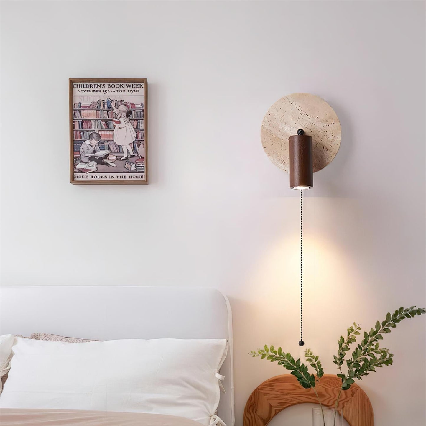 Luvidore | Sculpturale Geometrische Travertin Schijf Hanglamp Wandlamp