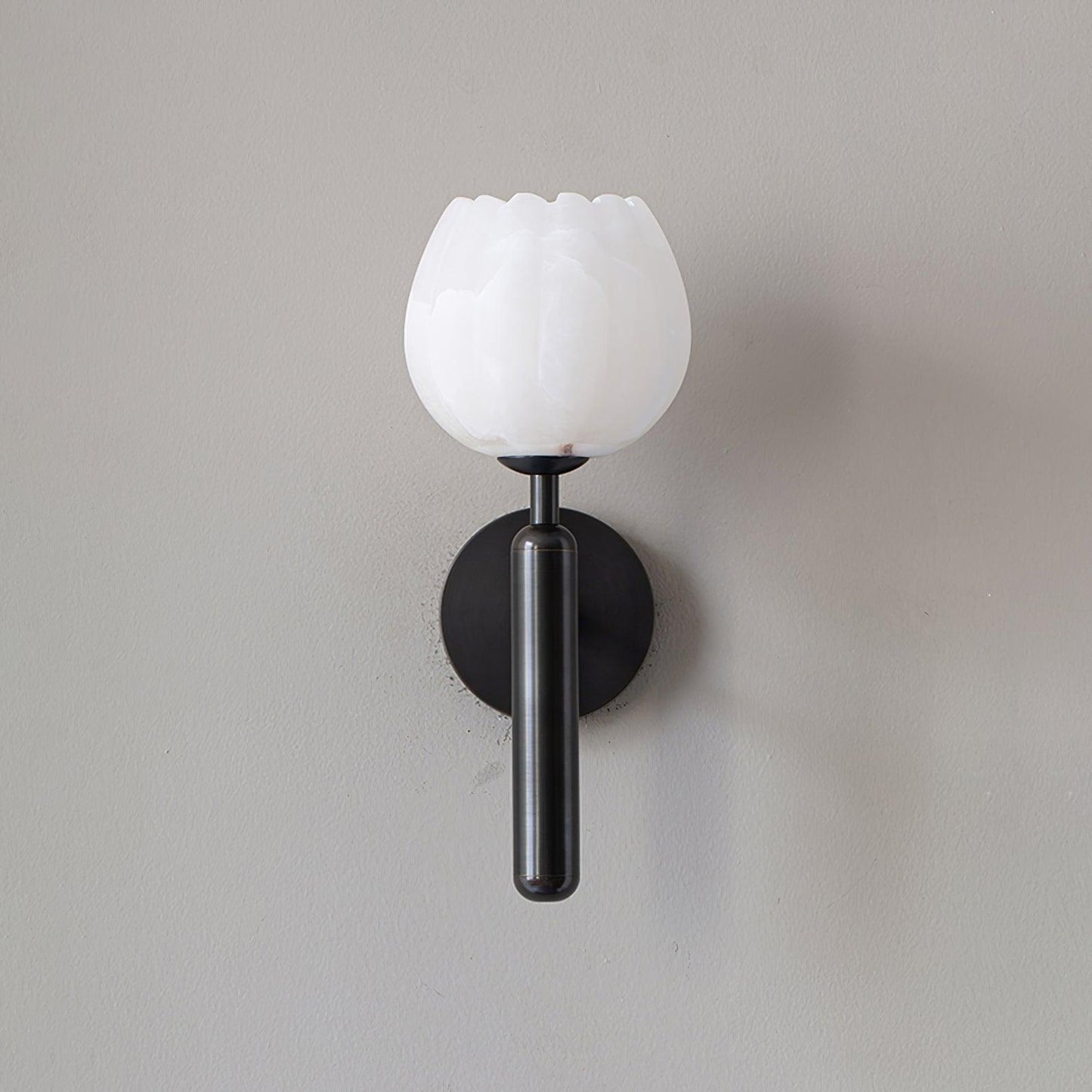 Lyhose | Botanische Alabaster Steen Bloem Sculptuur Wandlamp