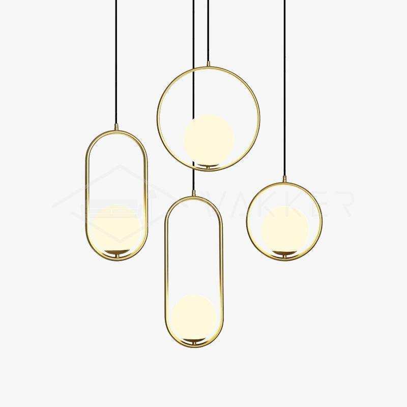 Belvadiro | Minimalistische bolvormige glazen hanglamp