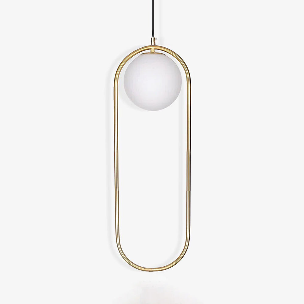 Belvadiro | Minimalistische bolvormige glazen hanglamp