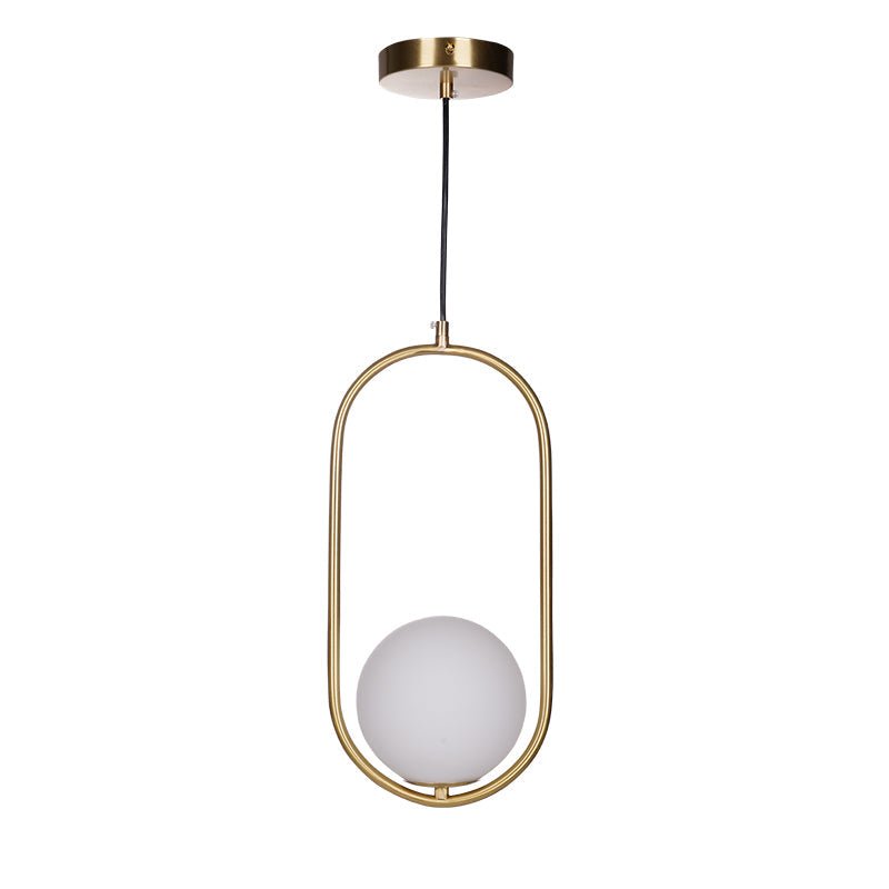 Belvadiro | Minimalistische bolvormige glazen hanglamp