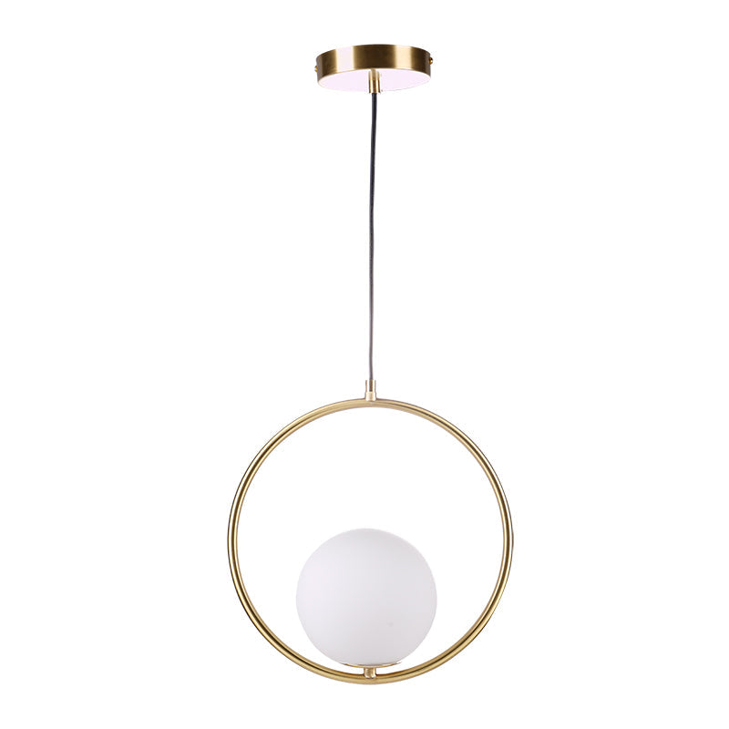 Belvadiro | Minimalistische bolvormige glazen hanglamp