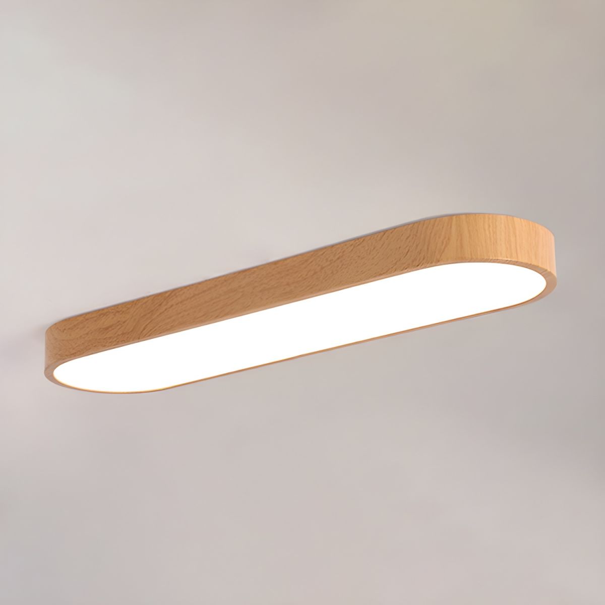 Lythara | Noordse Houten Inbouw Circulaire LED Plafondlamp