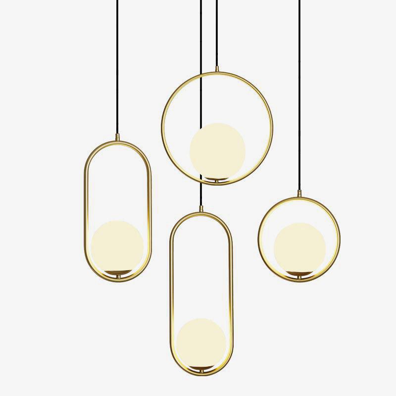 Belvadiro | Minimalistische bolvormige glazen hanglamp