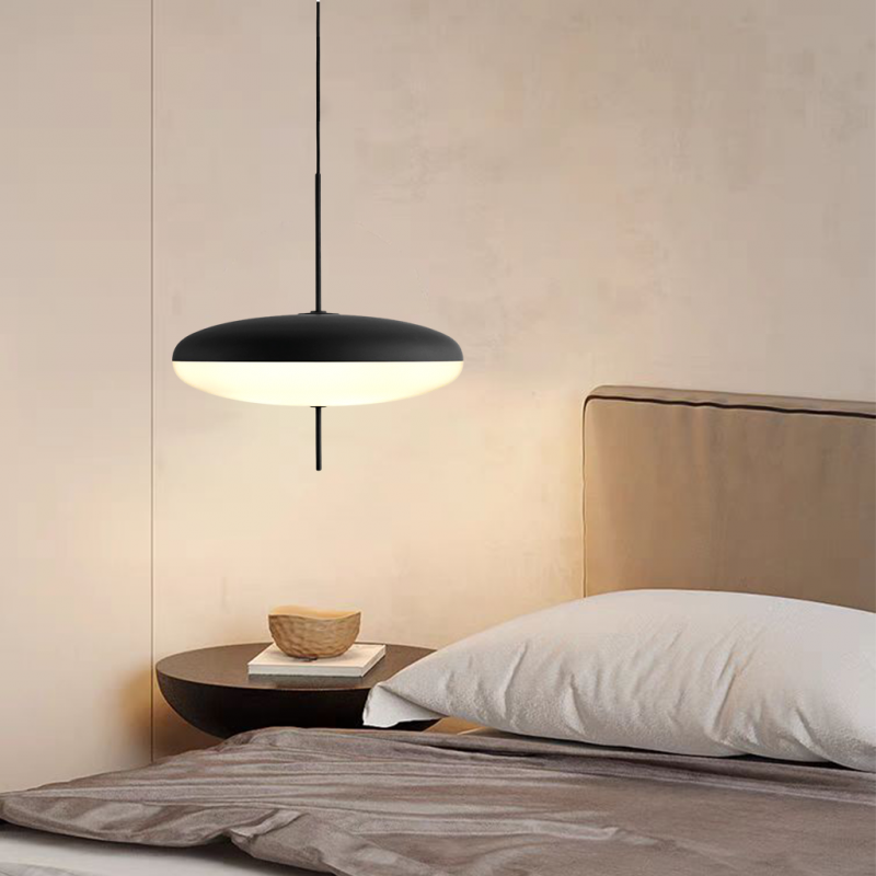 Belthorim | Opalescente Schijf Silhouet Minimalistische Hanglamp