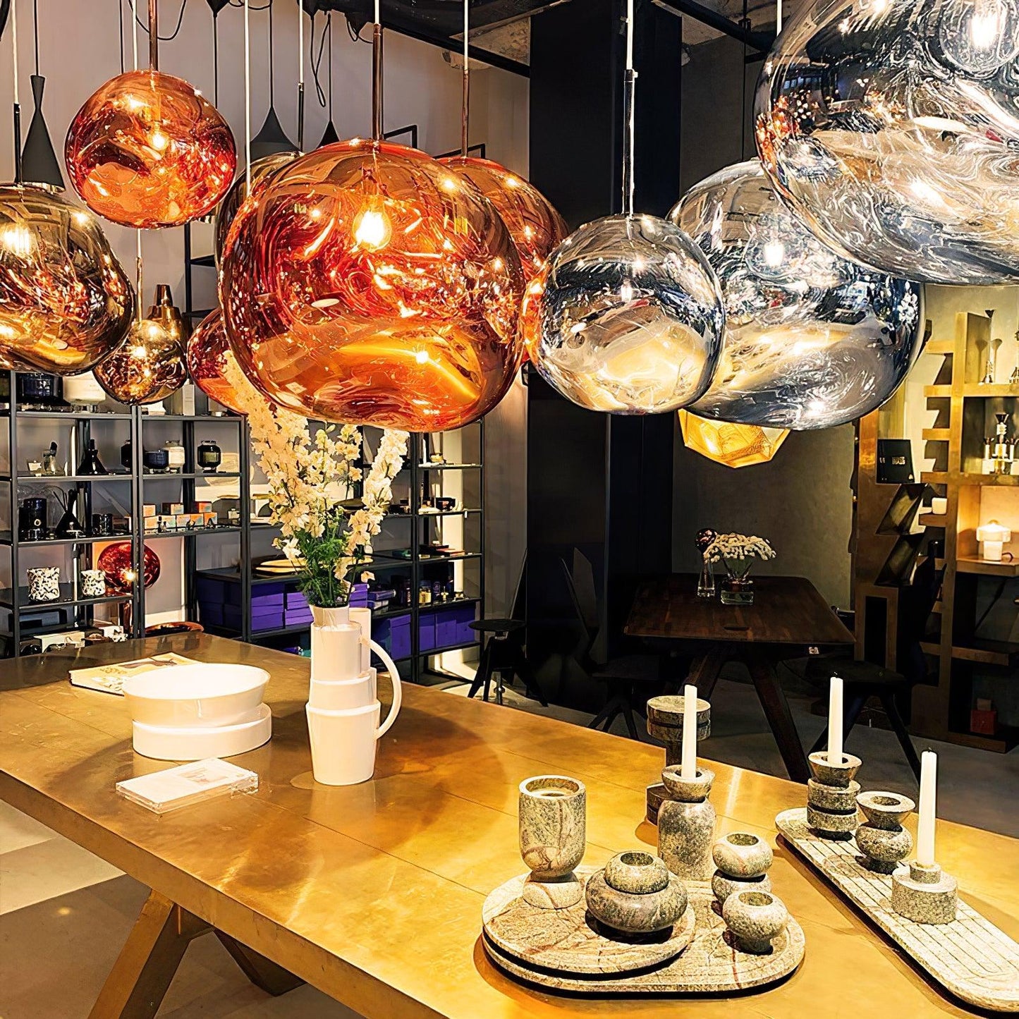 Kryntoch | Sculpturale Vloeiende Golf Sfeervolle Druppel Hanglamp