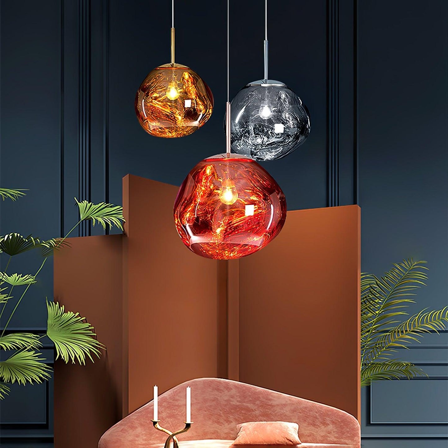 Kryntoch | Sculpturale Vloeiende Golf Sfeervolle Druppel Hanglamp