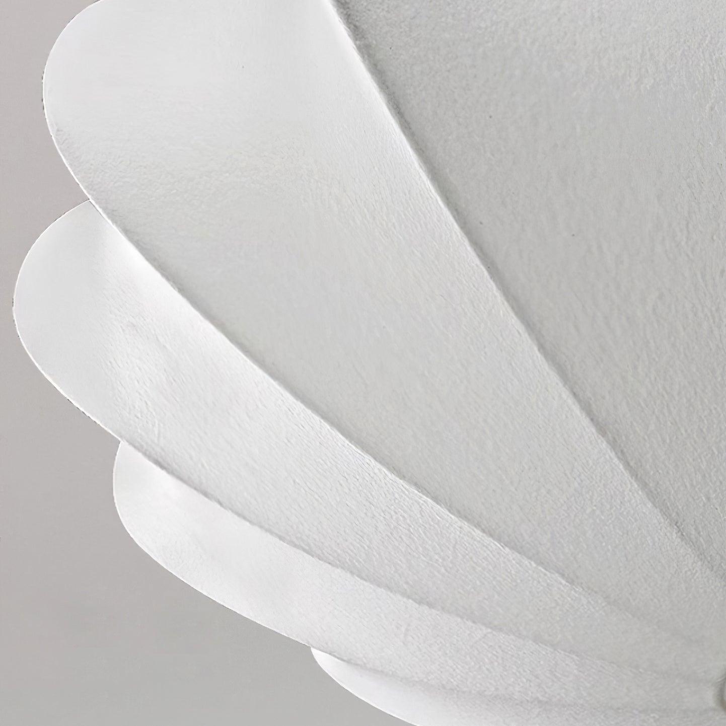 Korisand | Mid-century geometrische sculpturale zijden mesh plafondlamp