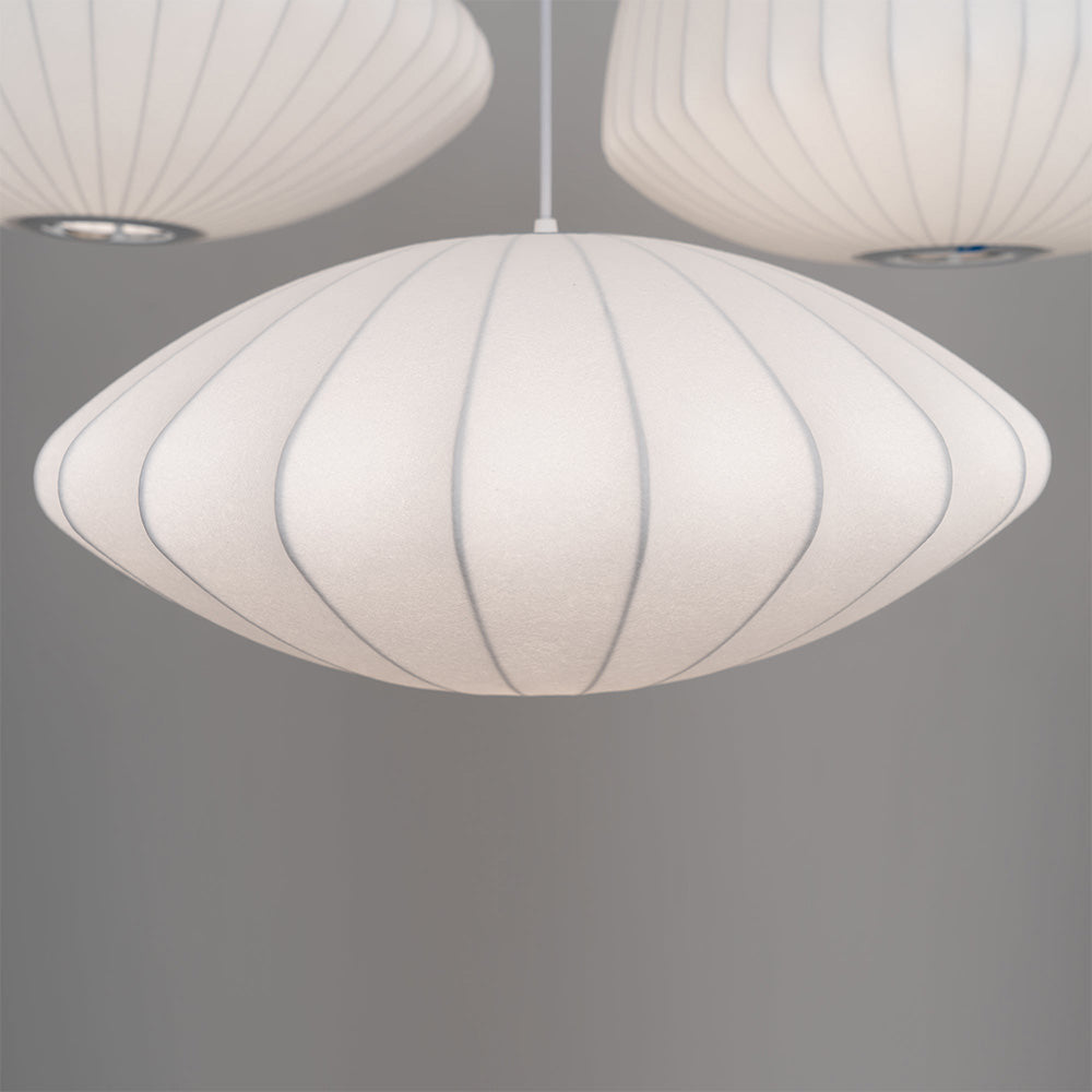 Vela | Midden Eeuw Ribbel Witte Lantaarn Plafondlamp