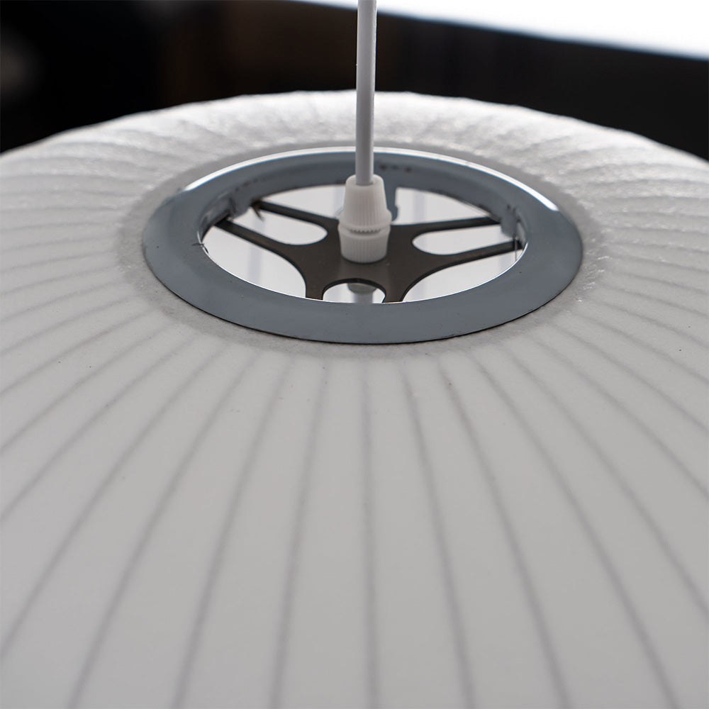 Vela | Midden Eeuw Ribbel Witte Lantaarn Plafondlamp