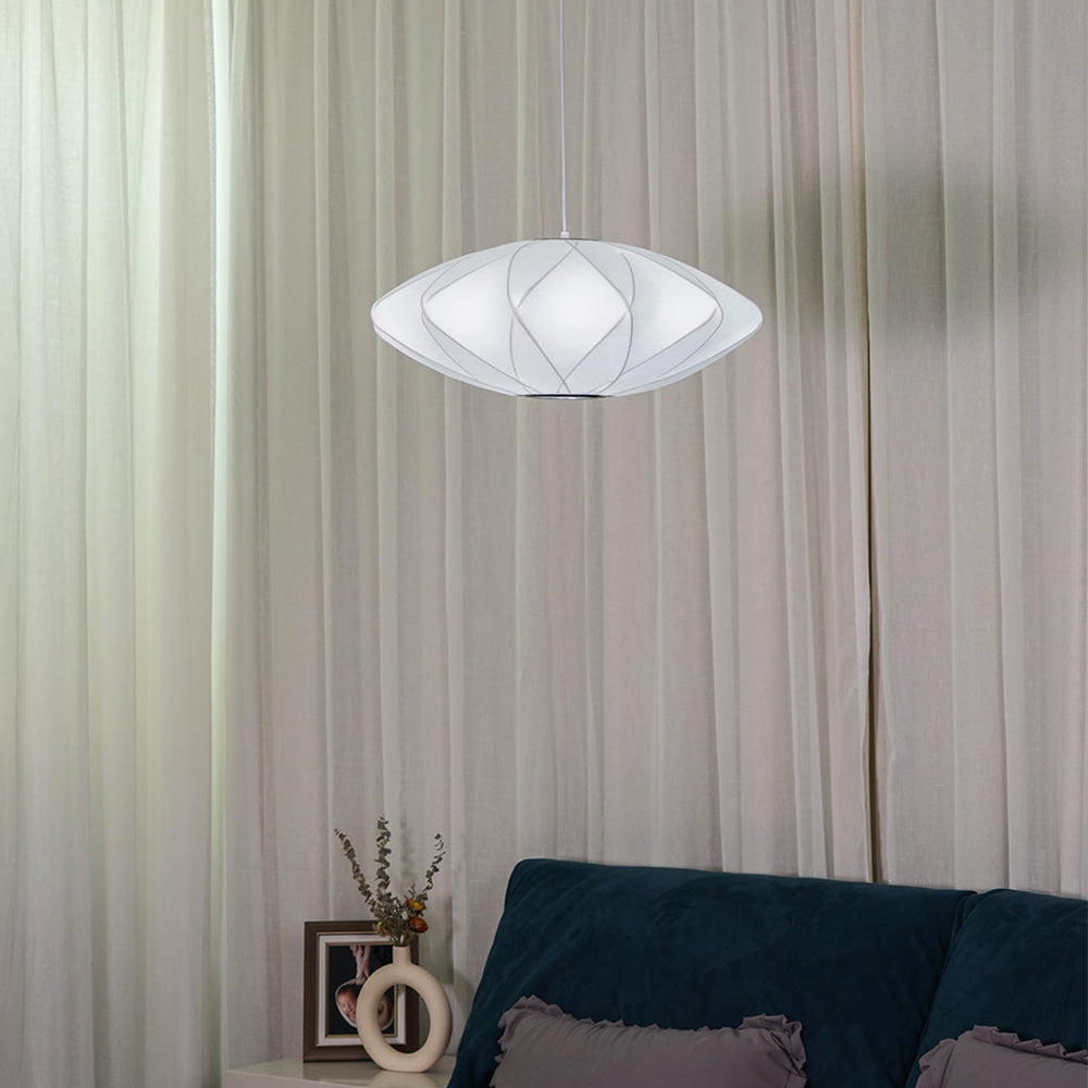 Vela | Midden Eeuw Ribbel Witte Lantaarn Plafondlamp