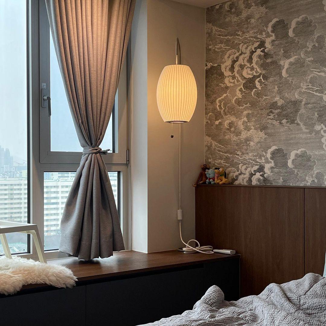 Kyntaroc | Retro Geribbelde Silhouet Zwevende Bol Wandlamp