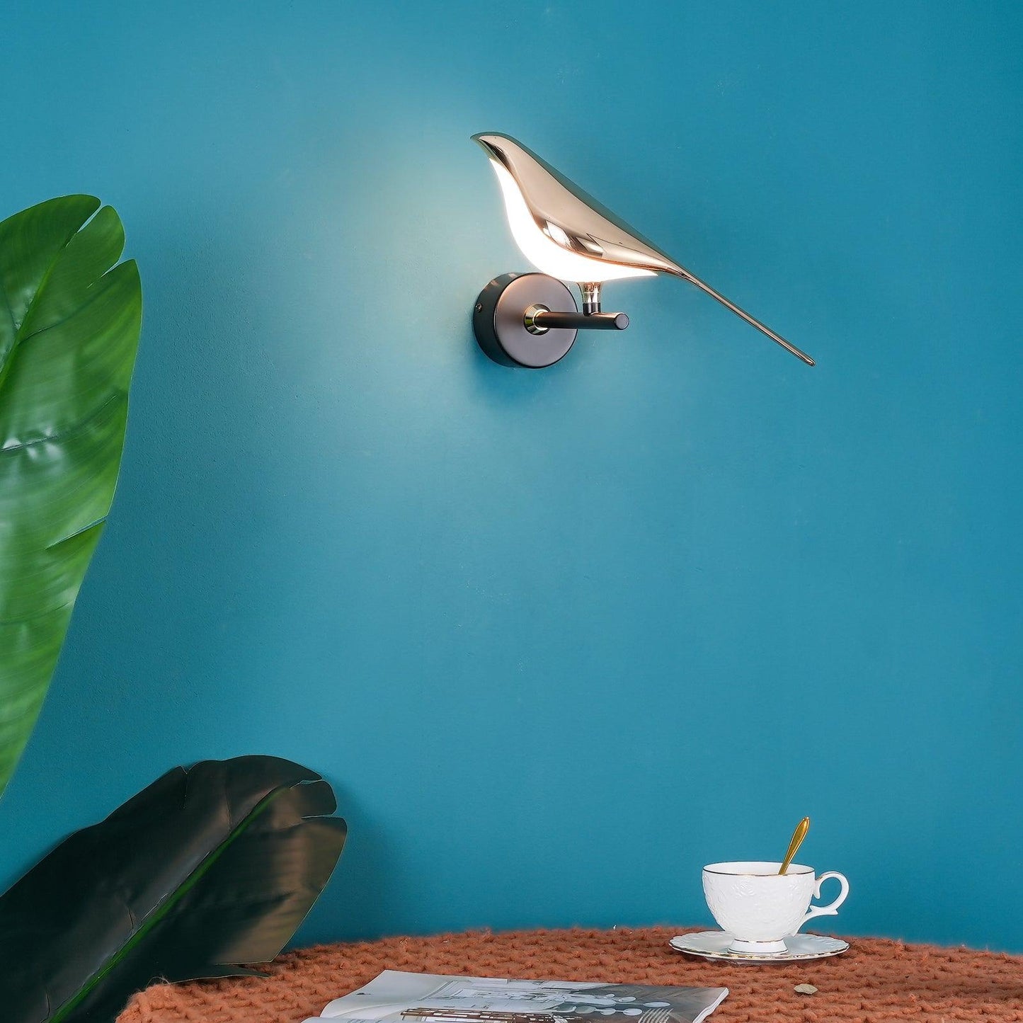 Maridore | Sculpturale vogelvorm verstelbare wandlamp
