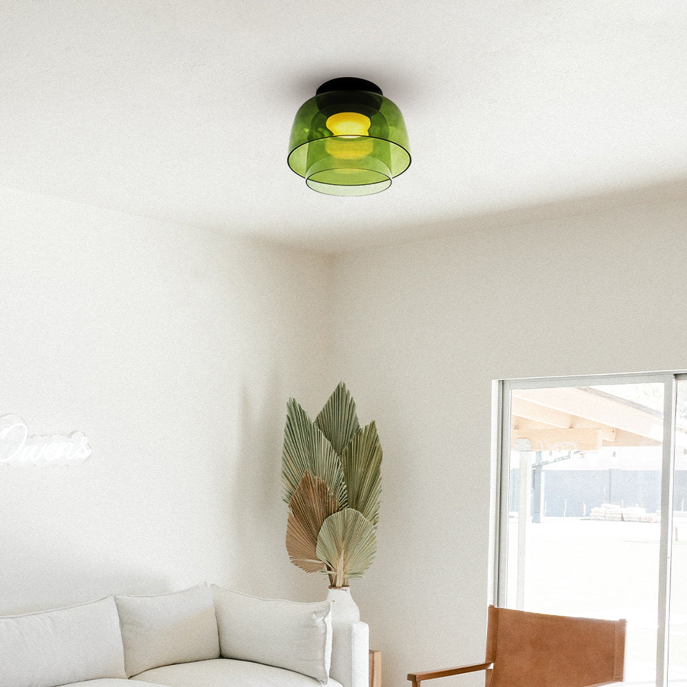 Nebula | Moderne Laagglanzende Glazen Koepel Plafondlamp