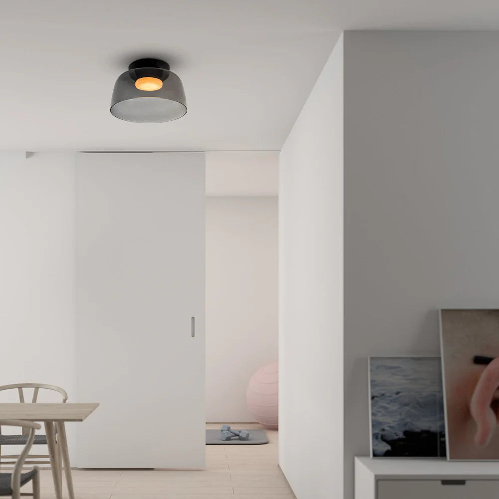 Nebula | Moderne Laagglanzende Glazen Koepel Plafondlamp
