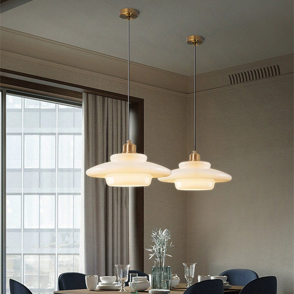 Vellum | Nordic Laag Opaque Glas Hanglamp