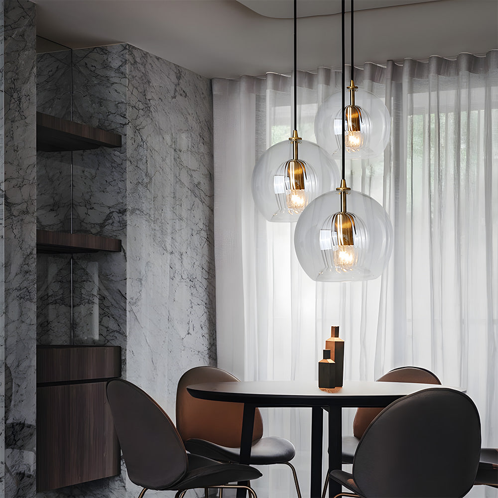 Orbia | Hedendaagse Geribbelde Globe Hanglamp