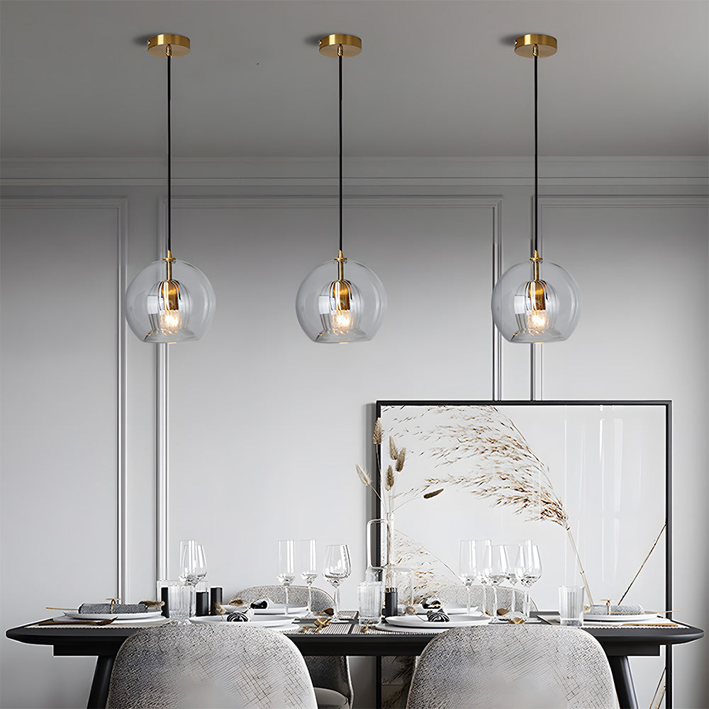 Orbia | Hedendaagse Geribbelde Globe Hanglamp