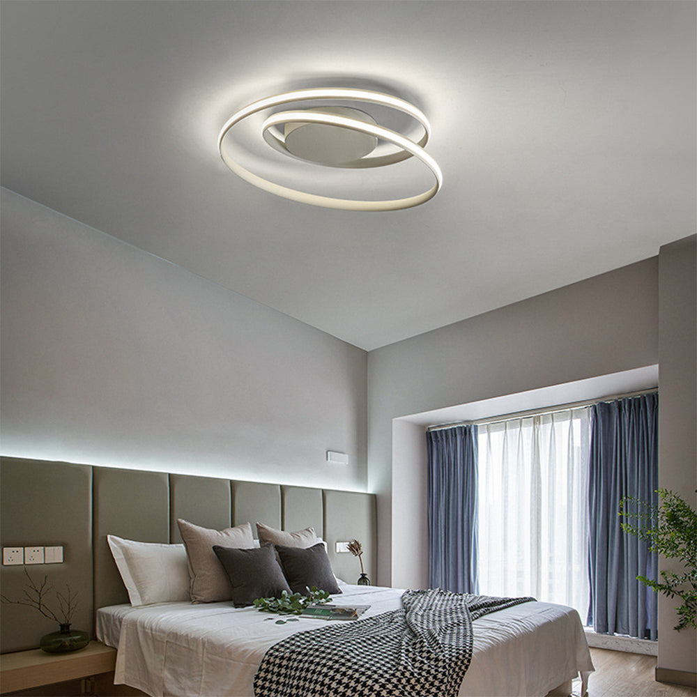 Spira | Strakke Minimalistische Spiraalring Plafondlamp