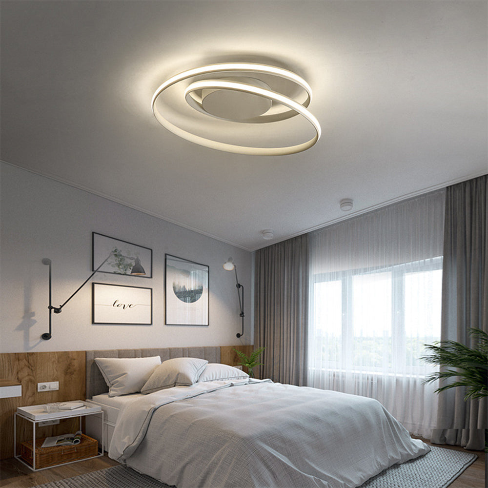 Spira | Strakke Minimalistische Spiraalring Plafondlamp
