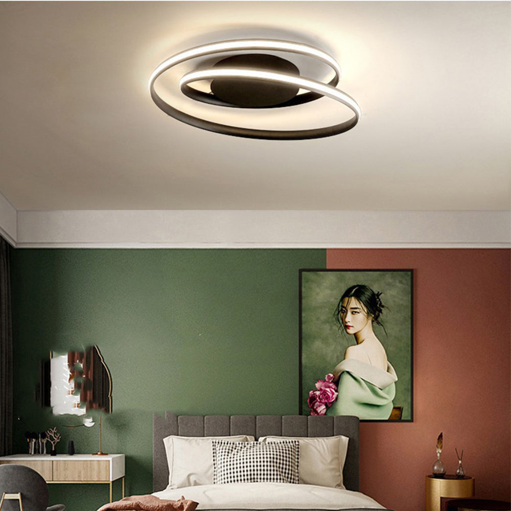 Spira | Strakke Minimalistische Spiraalring Plafondlamp