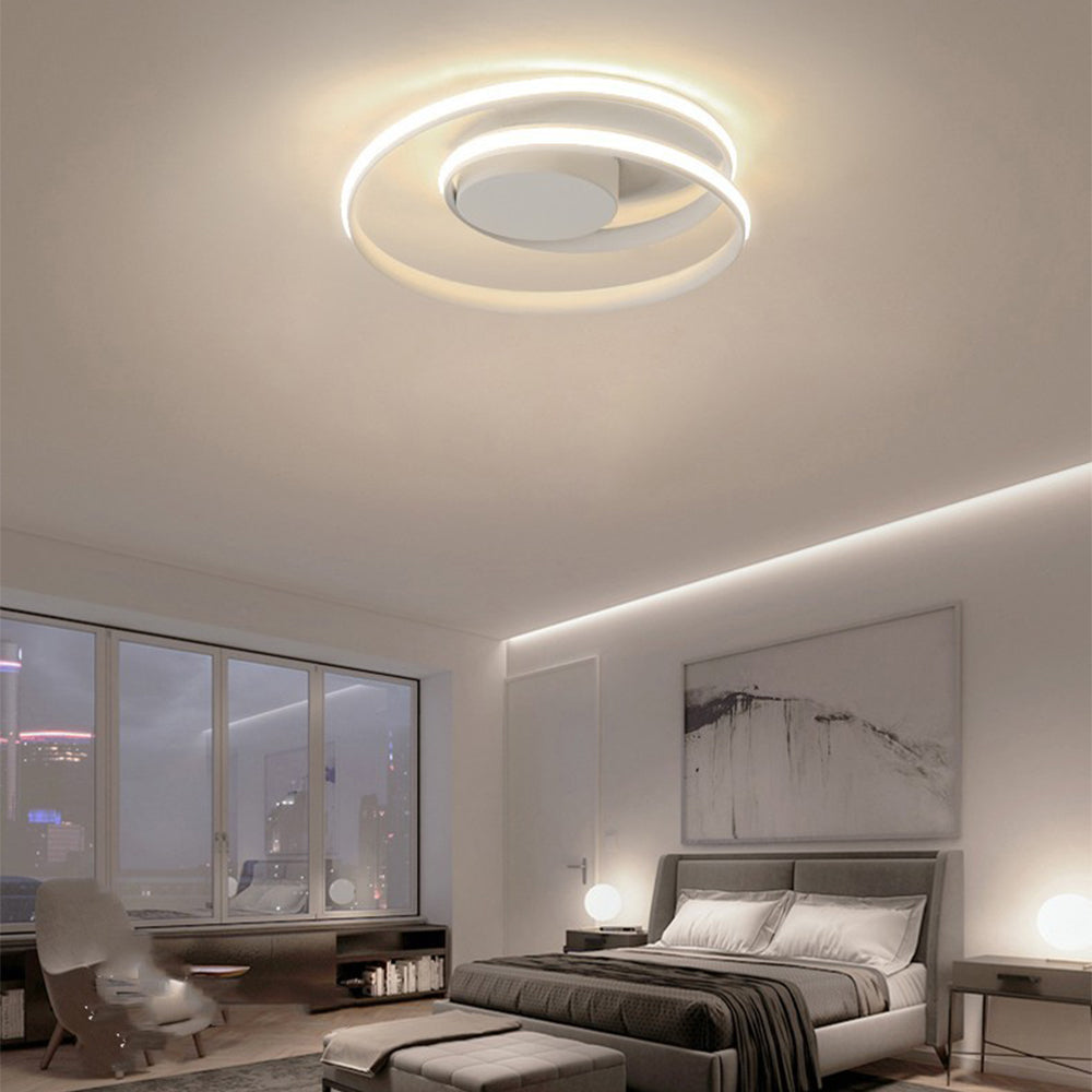 Spira | Strakke Minimalistische Spiraalring Plafondlamp