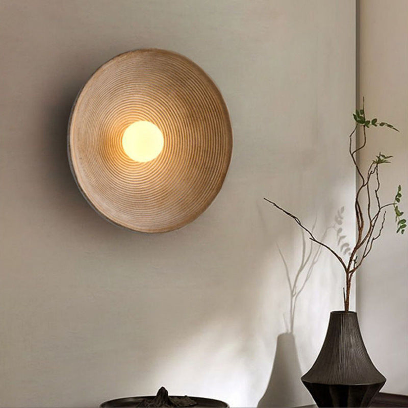 Yugen | Minimalistische Japanse Stijl Textuur Kom Wandlamp