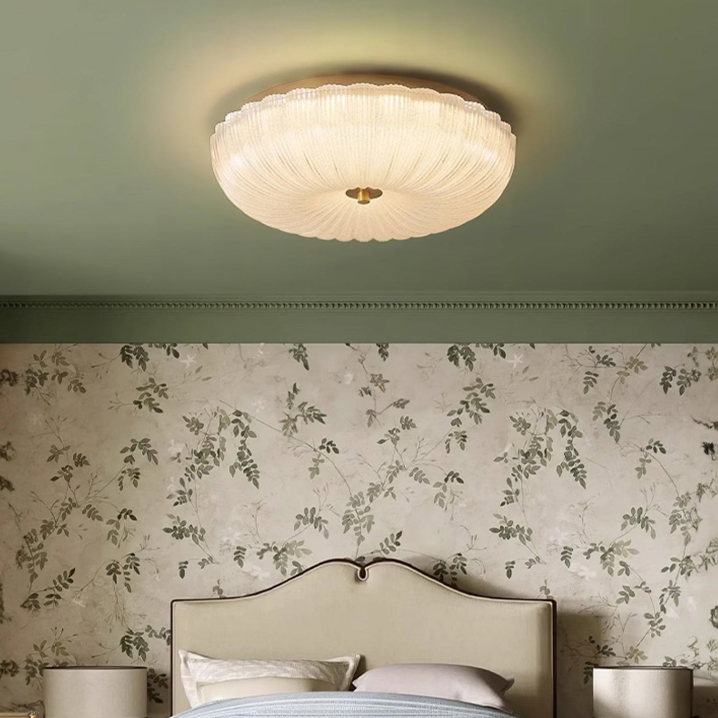 Halo | Elegante Textuur Golfglas Plafondlamp