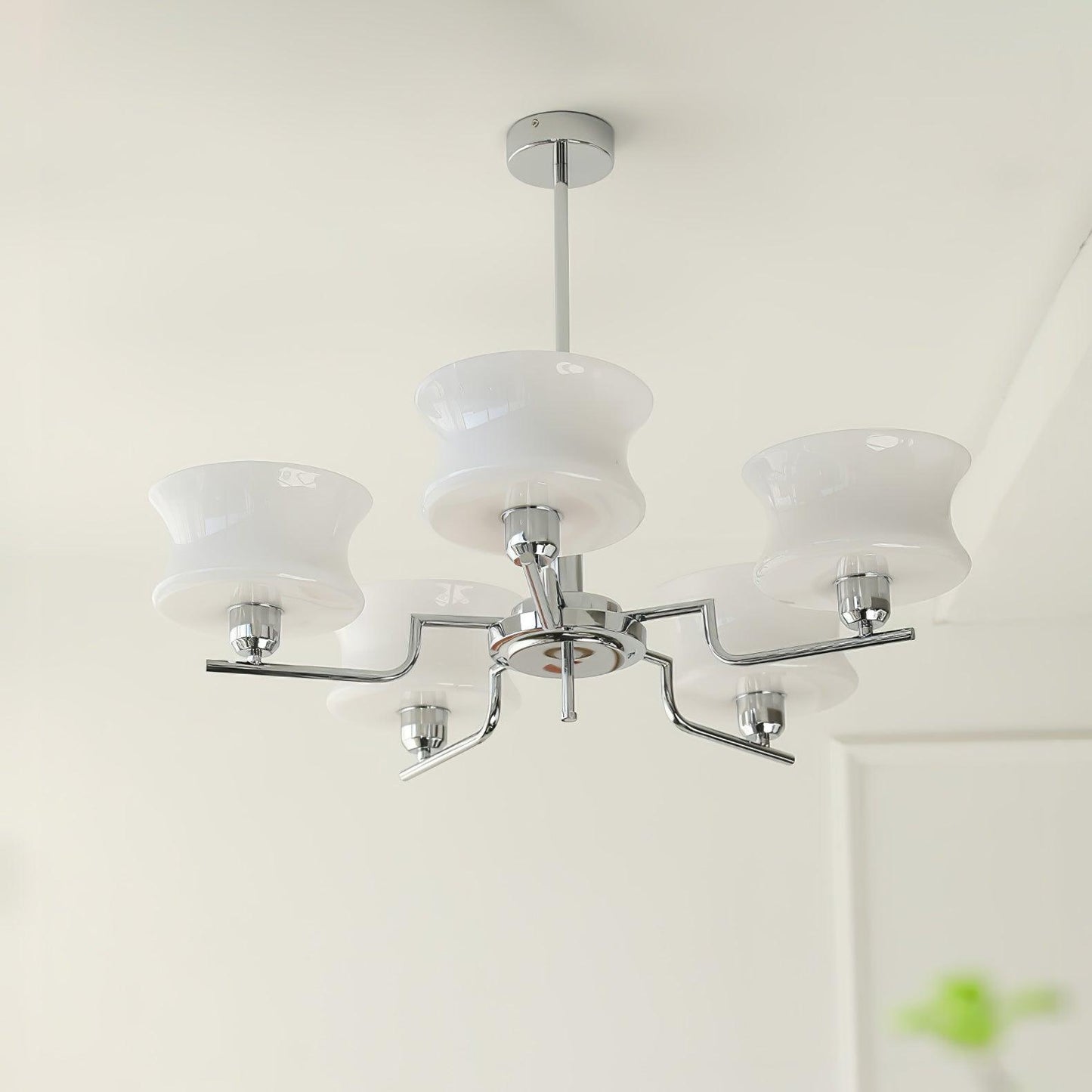 Kendroma | Antiek geïnspireerde gebogen bolvormige glazen plafondlamp