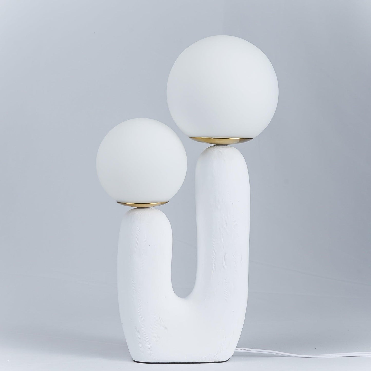Corisande | Avant-Garde Ruwe Sculpturale Glazen Bol Tafellamp