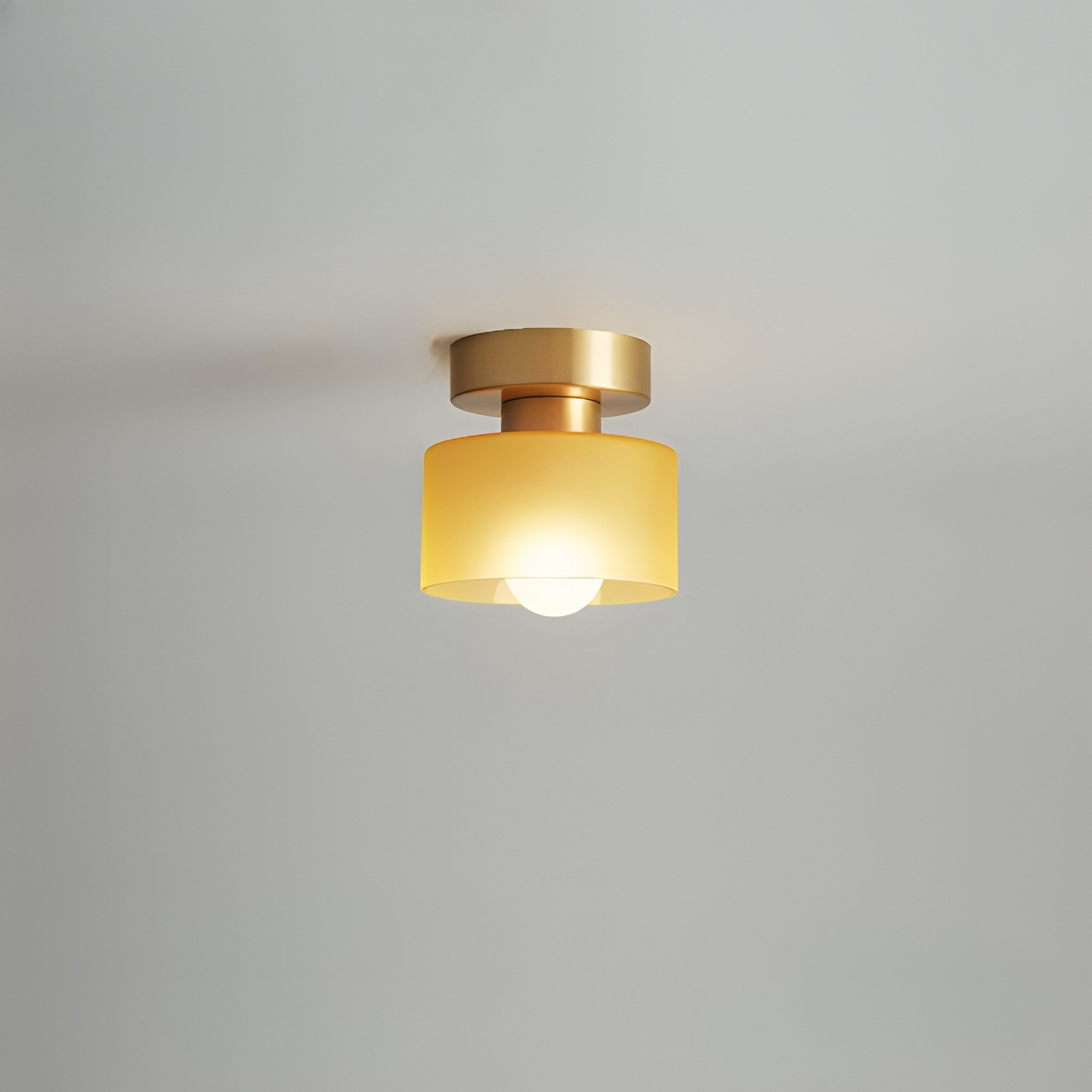Aurel | Moderne Bauhaus Cilindrische Glas Plafondlamp