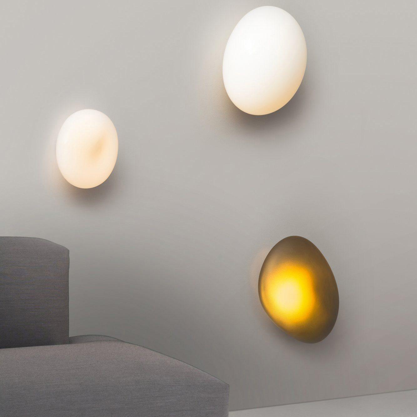 Caldrion | Met de Hand Geblazen Glazen Kiezel Wandlamp