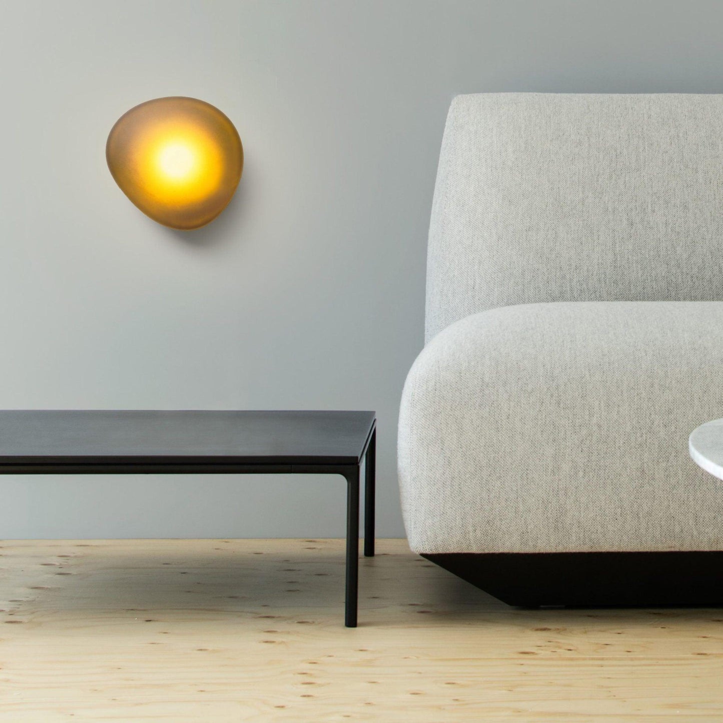Caldrion | Met de Hand Geblazen Glazen Kiezel Wandlamp