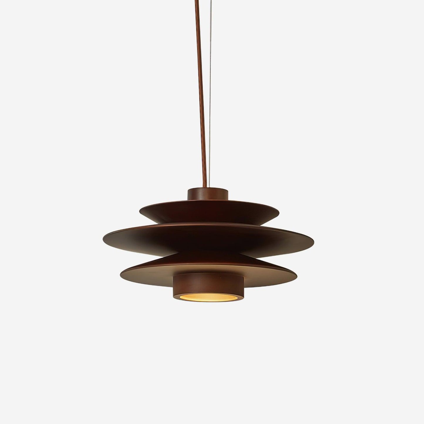 Aerislys | Mid Century Gelaagde Houten Schijven Hanglamp