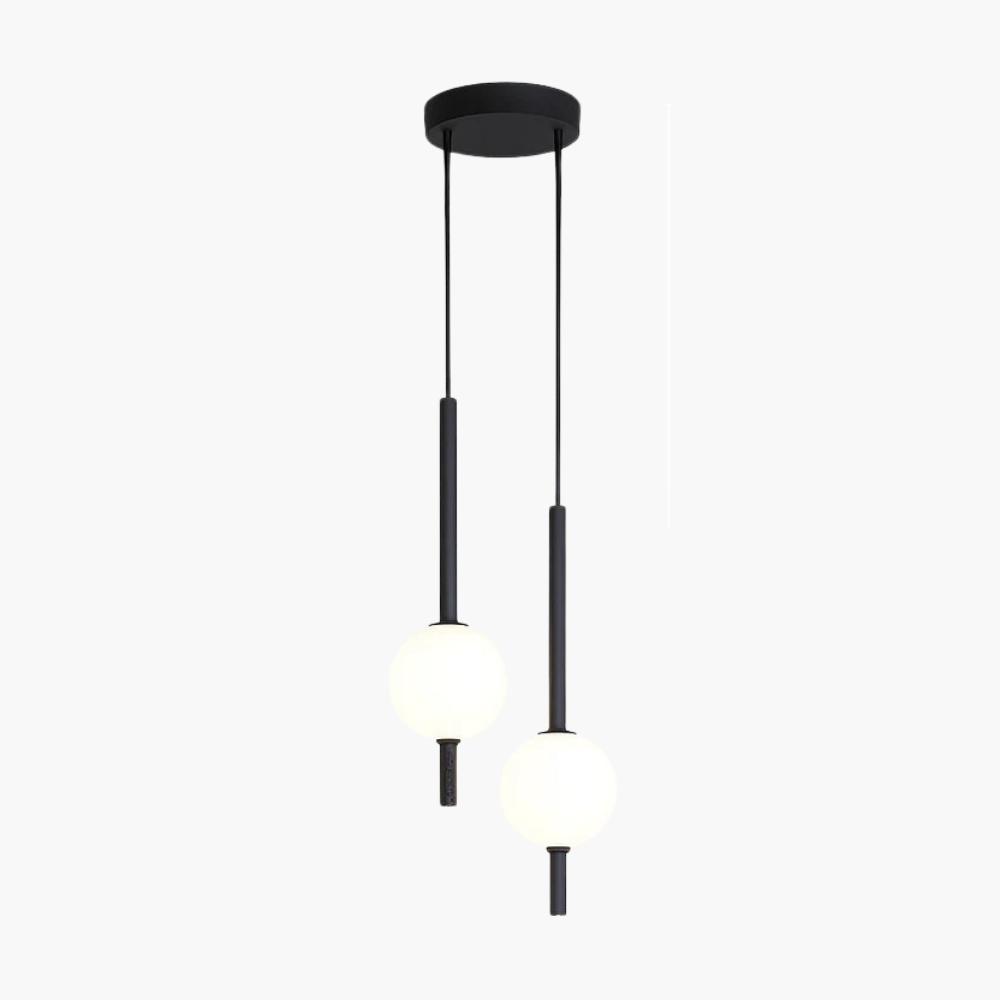 Quintara | Minimalistische Verticale Buis Globe Vorm Hanglamp